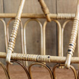 Vintage rattan bassinet