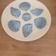 6 ceramic oyster and shell plates
