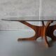 Table basse palissandre vintage Hugues Poignant