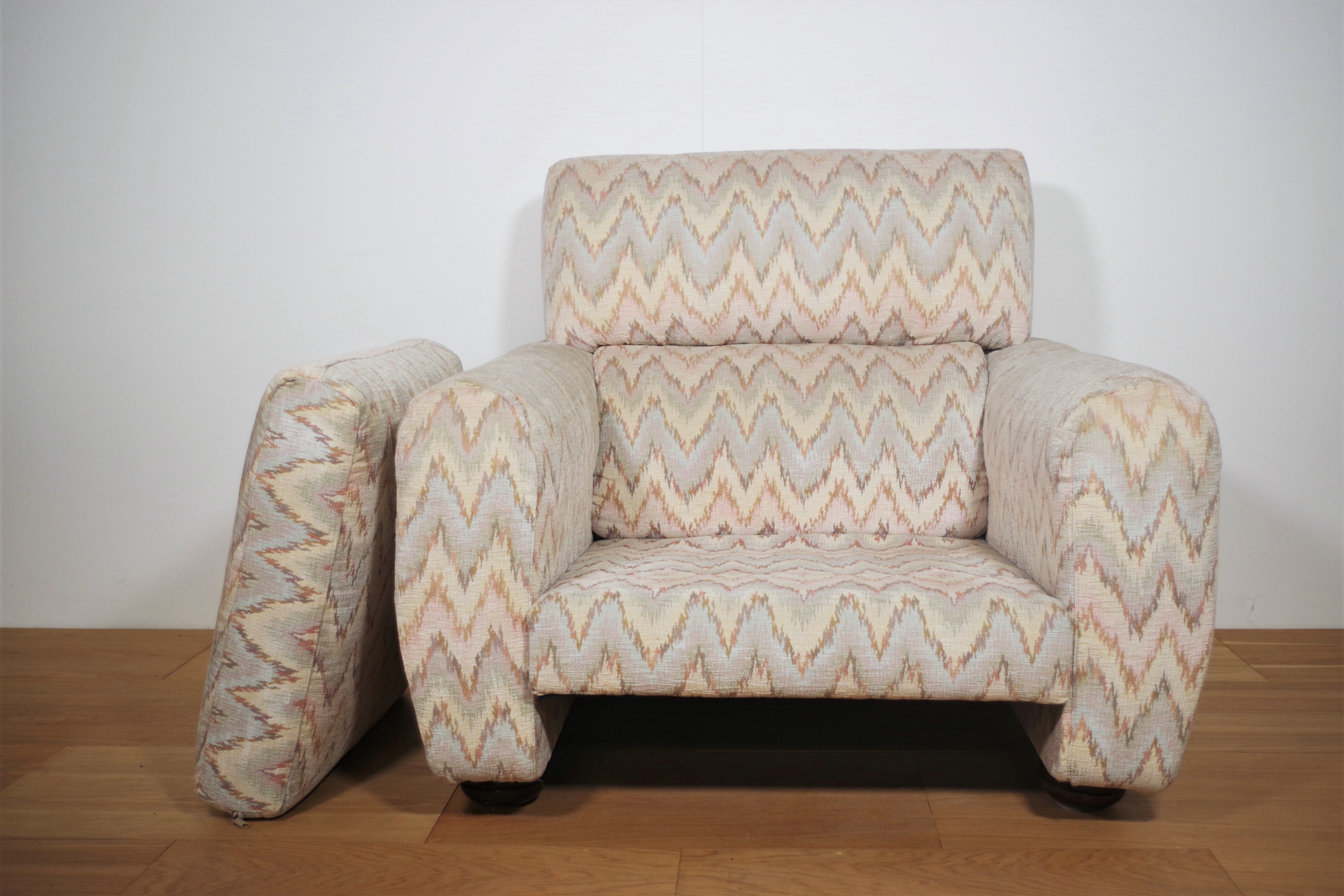 Missoni armchairs, 1970s, set of 3
