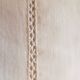Linen sheet with openwork