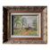 Post-impressionist “Chemin de Merolle” painting by Roger Aubrun 1947 + frame