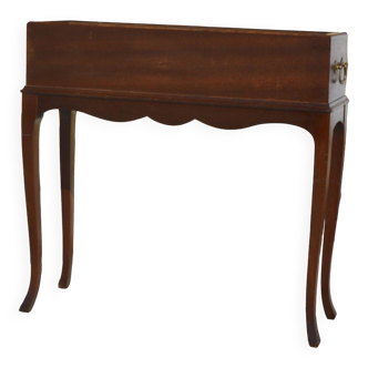 Jardinière en bois de teck élégant du milieu du siècle avec bac