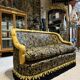Napoleon III style living room with floral decoration