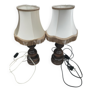 Lot 2 lampes chevet