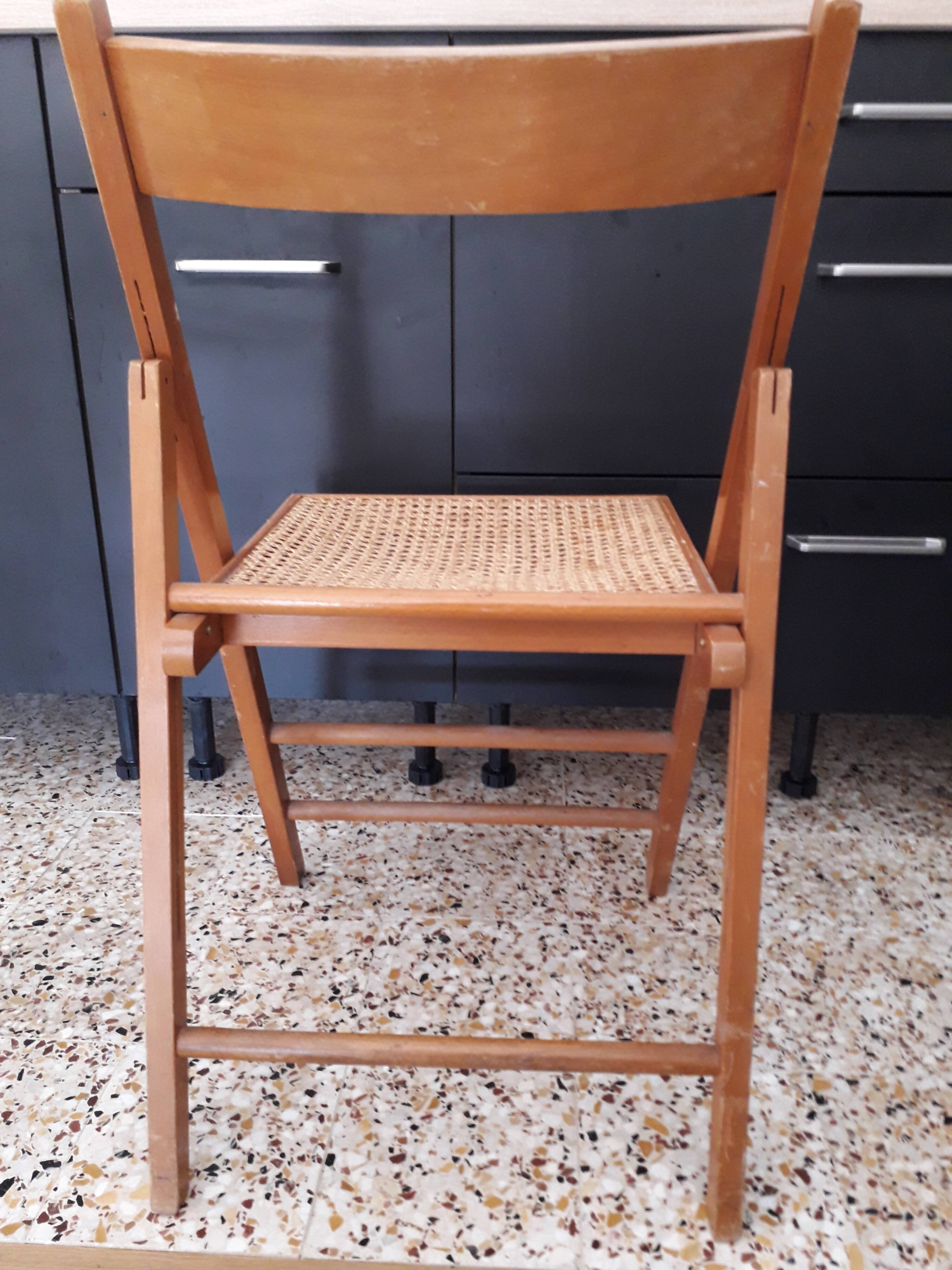 Vintage cannea folding chair
