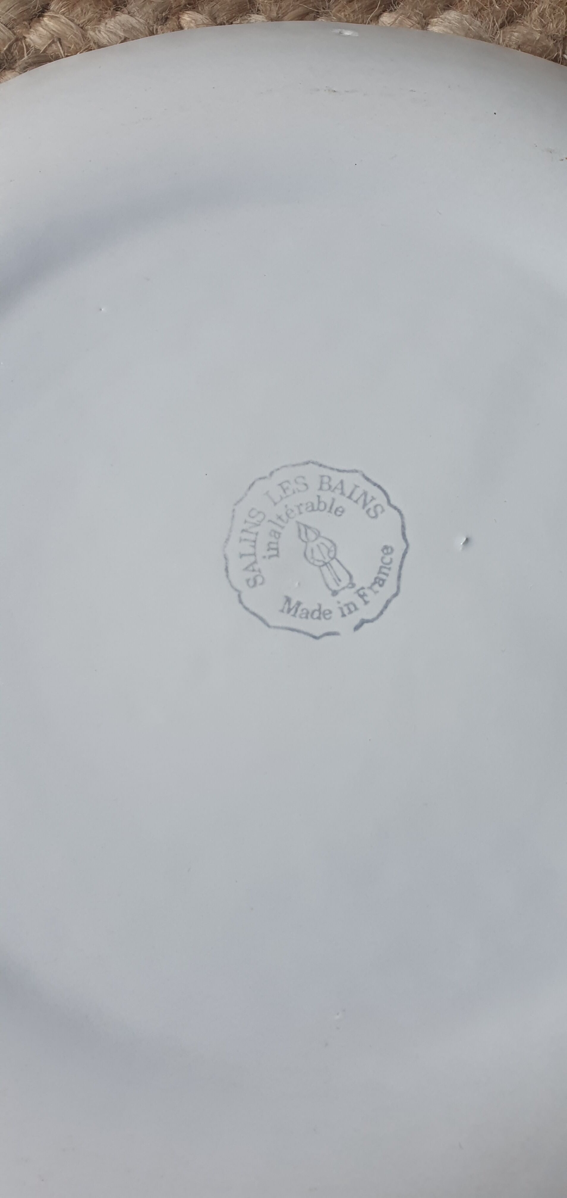 Set of 12 dinner plates and dish