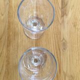 Set of 2 old blown glasses