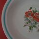 Hollow earthenware dish Saint Amand early twentieth floral decoration