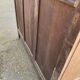 Art Deco vintage Parisian buffet renovated in solid wood and pink marble 123cm