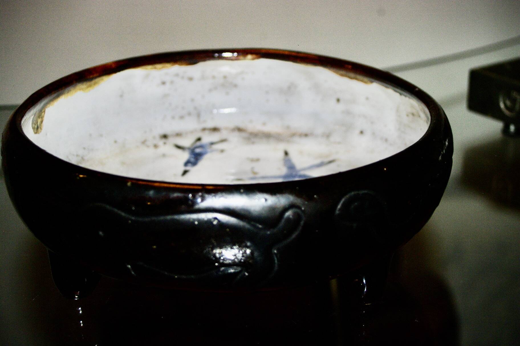 Empty ceramic pocket by Jean Rivier