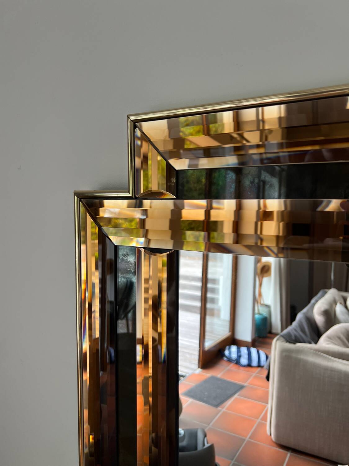 Miroir Schoninger vintage de style Hollywood Regency