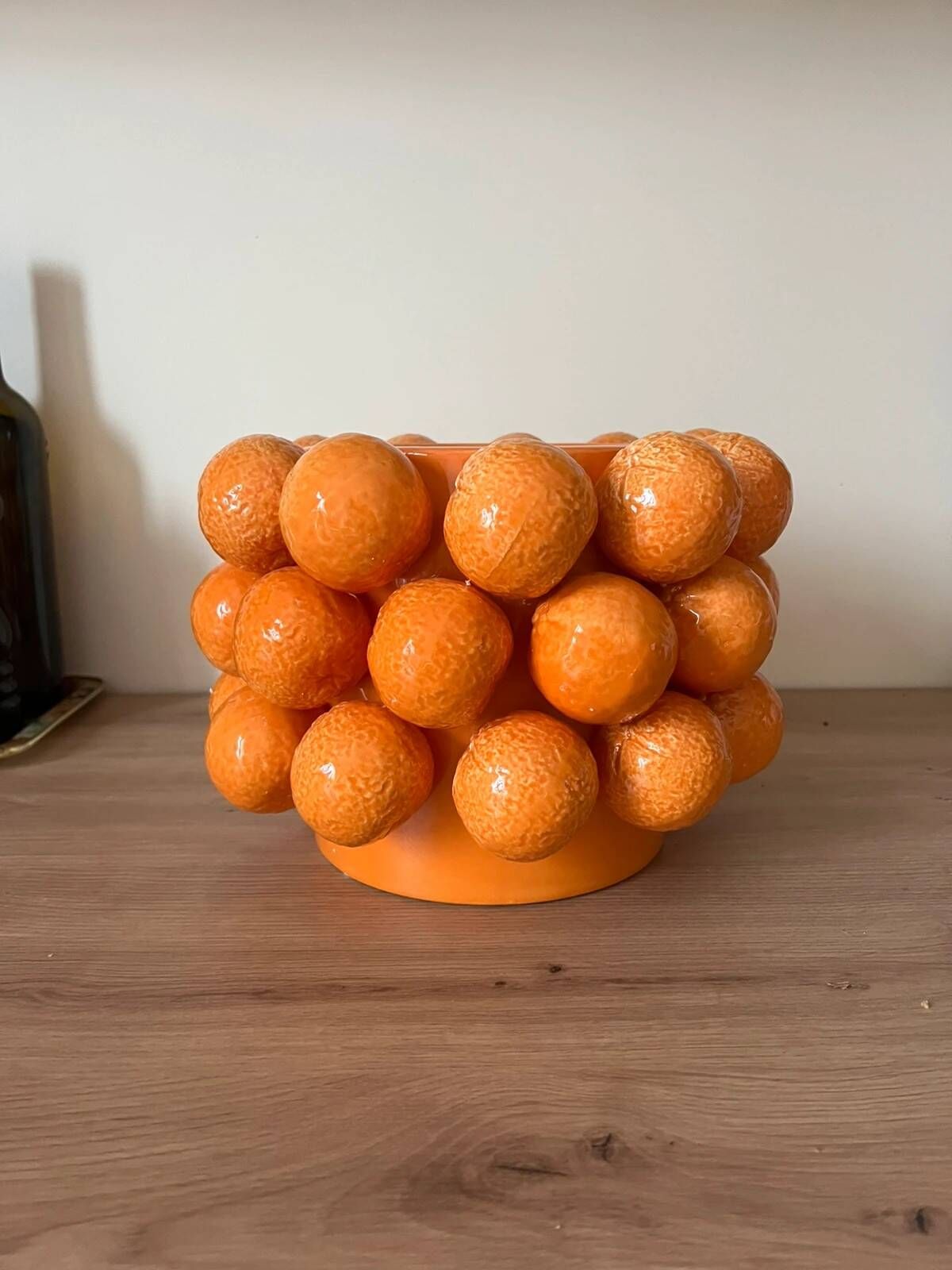 Ceramic cache-pot oranges from Sicily with oranges.