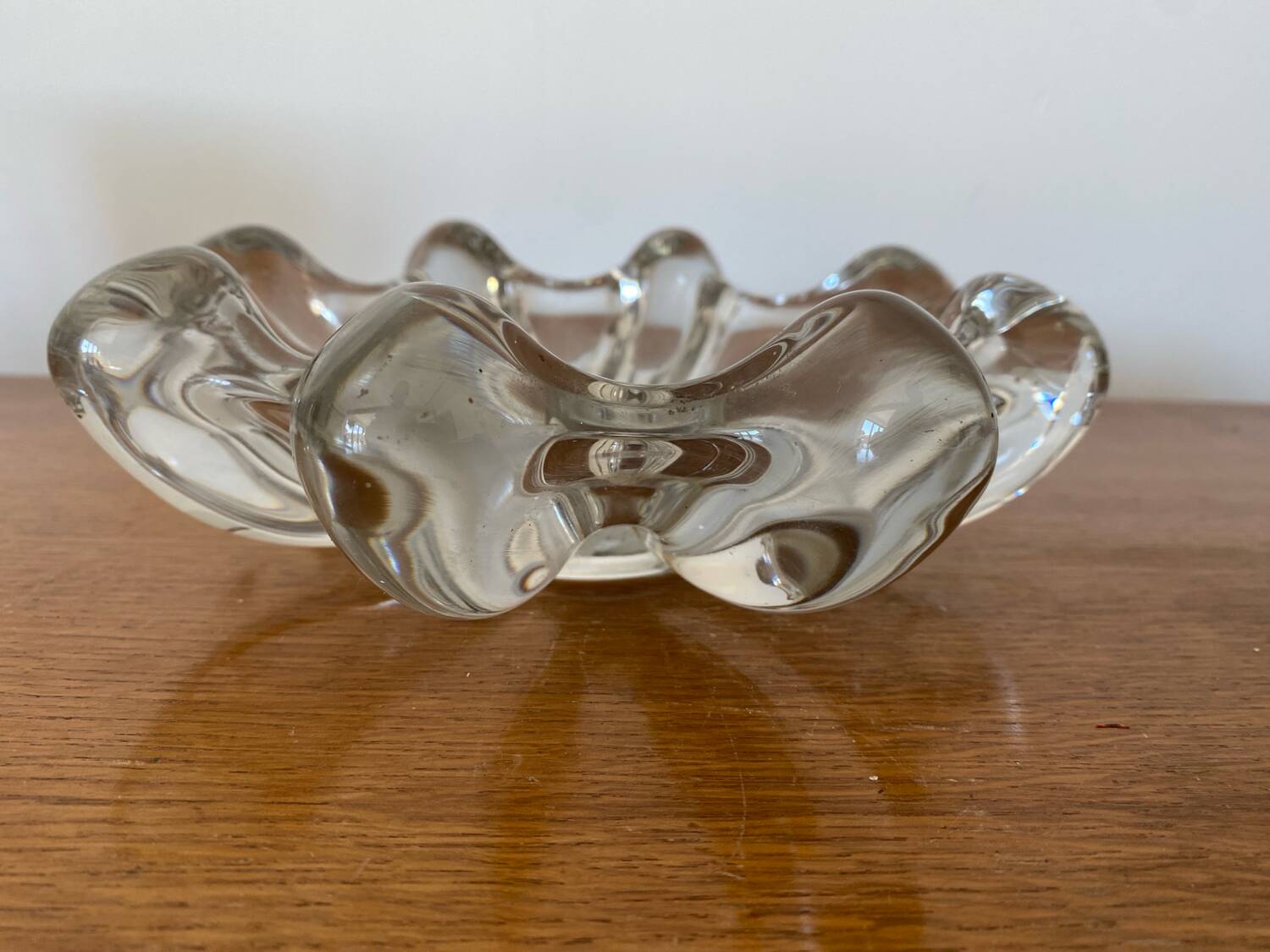Antique Crystal Pocket Tray Star Shape Vintage