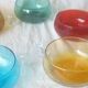 Punch glasses cups coloured glass bowls 1970s vintage