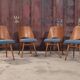 Suite of 4 chairs 515 Oswald Haerdtl's  for Thonet