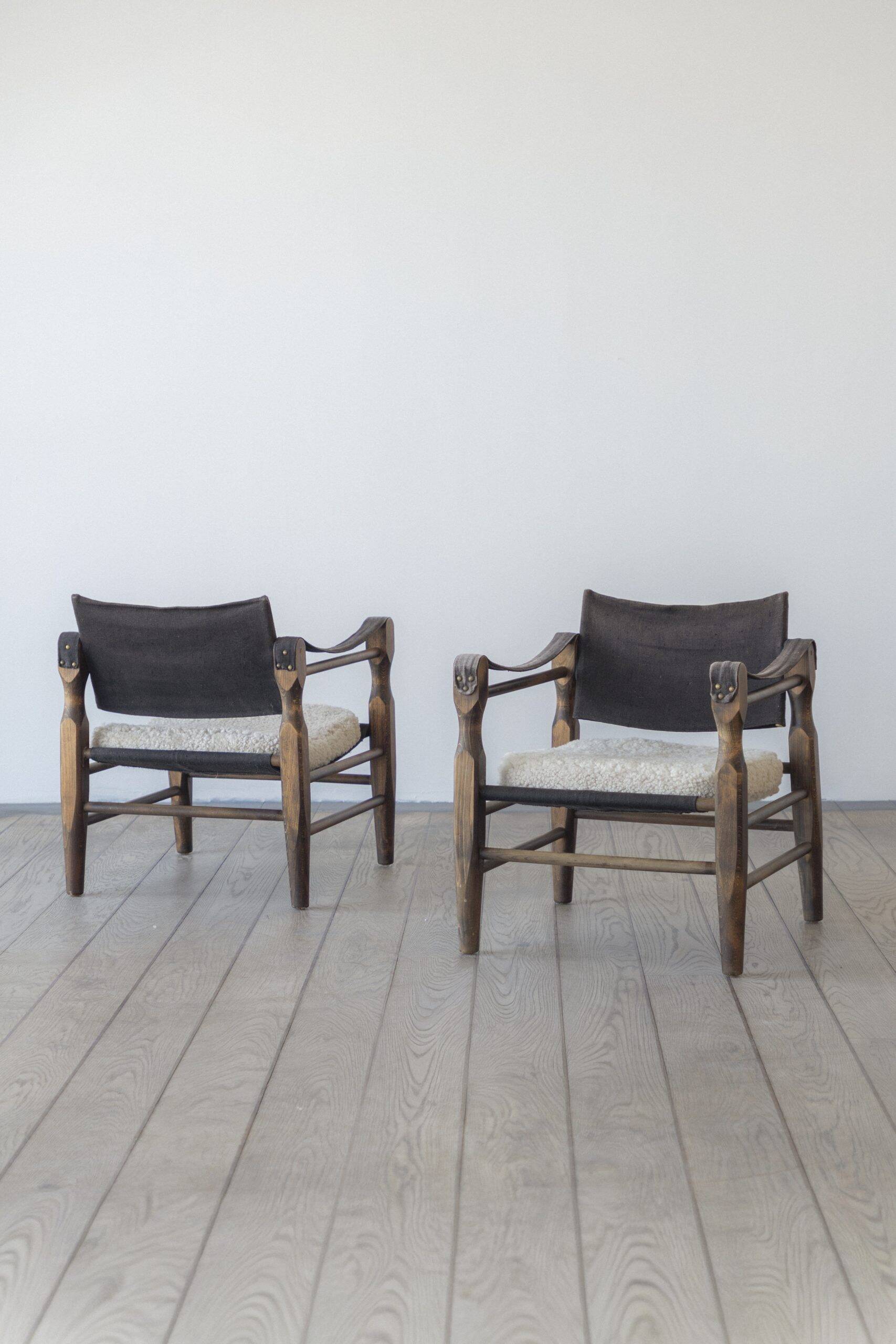 Safari, chaise longue (paire)
