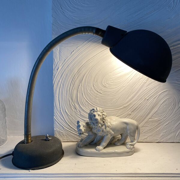 Lampe de bureau industrielle armée  Années 50