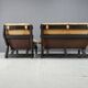Vintage brown leather sofa set, 1960s