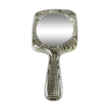 Handheld glass mirror Swedish design 1960's