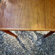VINTAGE PARTOFTEN TEAK SIDE TABLE FOR MOBELFABRIKKEN DENMARK 1960s