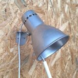 Vintage brushed aluminum wall light