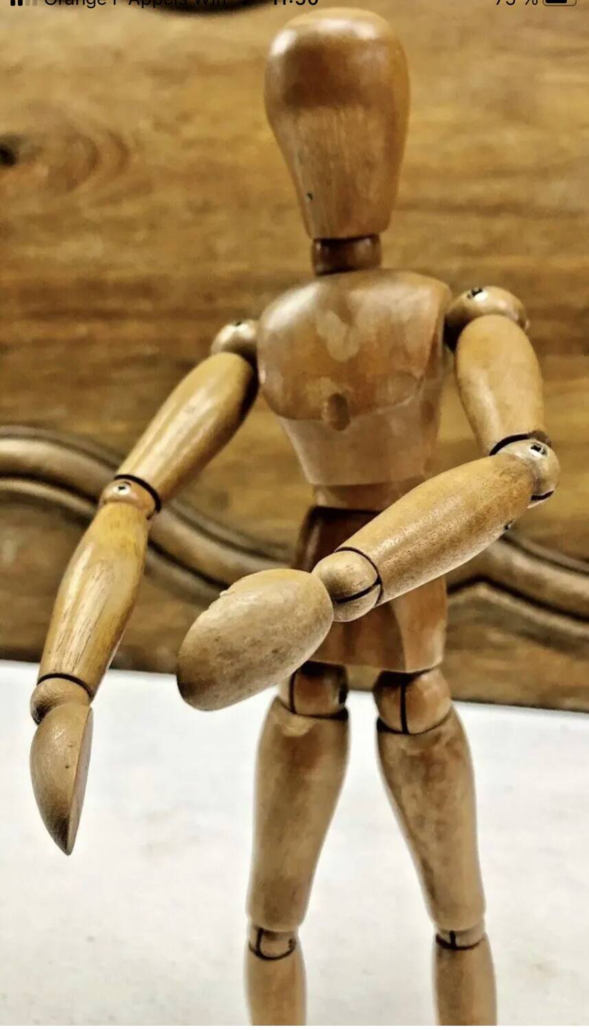 Former artist's studio mannequin