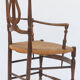 Fauteuil provençal paillé