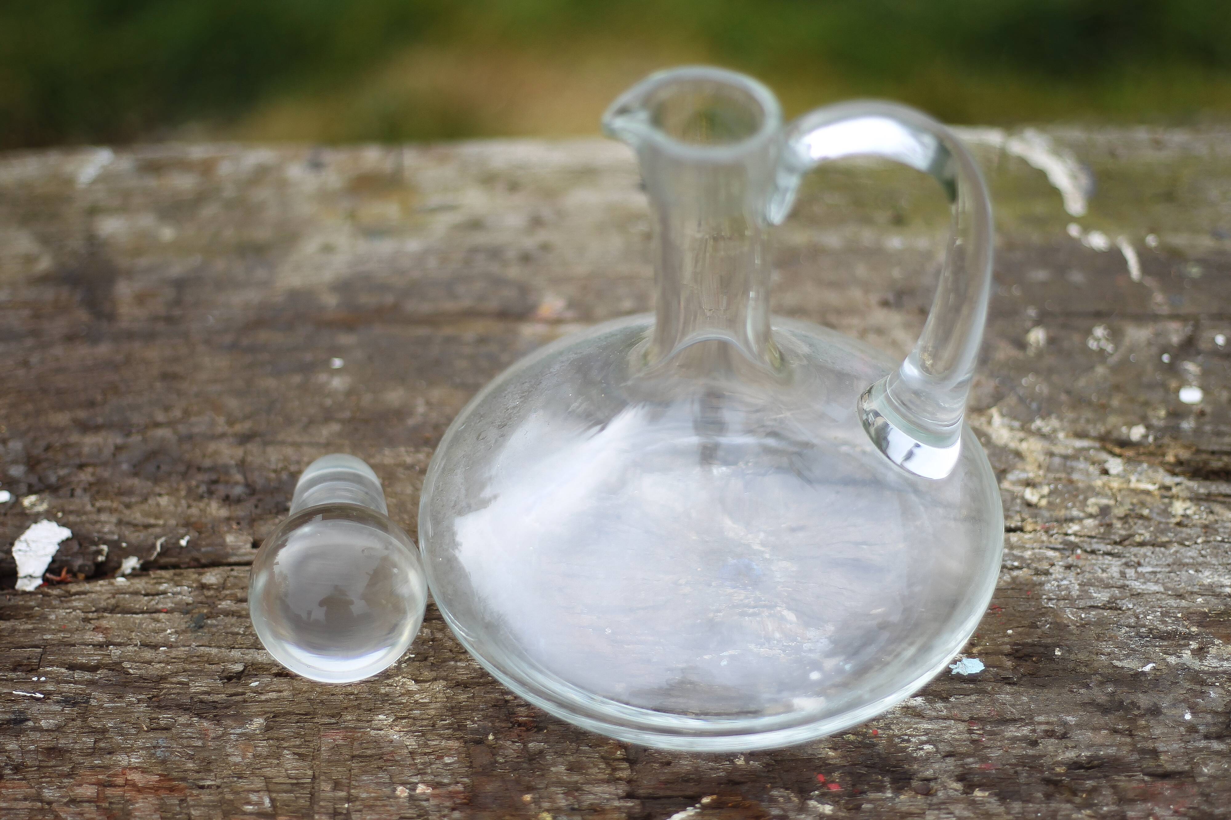 Carafe vintage, carafe à vin, carafe à décanter, bar, verrerie d'art