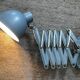 Industrial scissors wall lamp from the 1960s.
