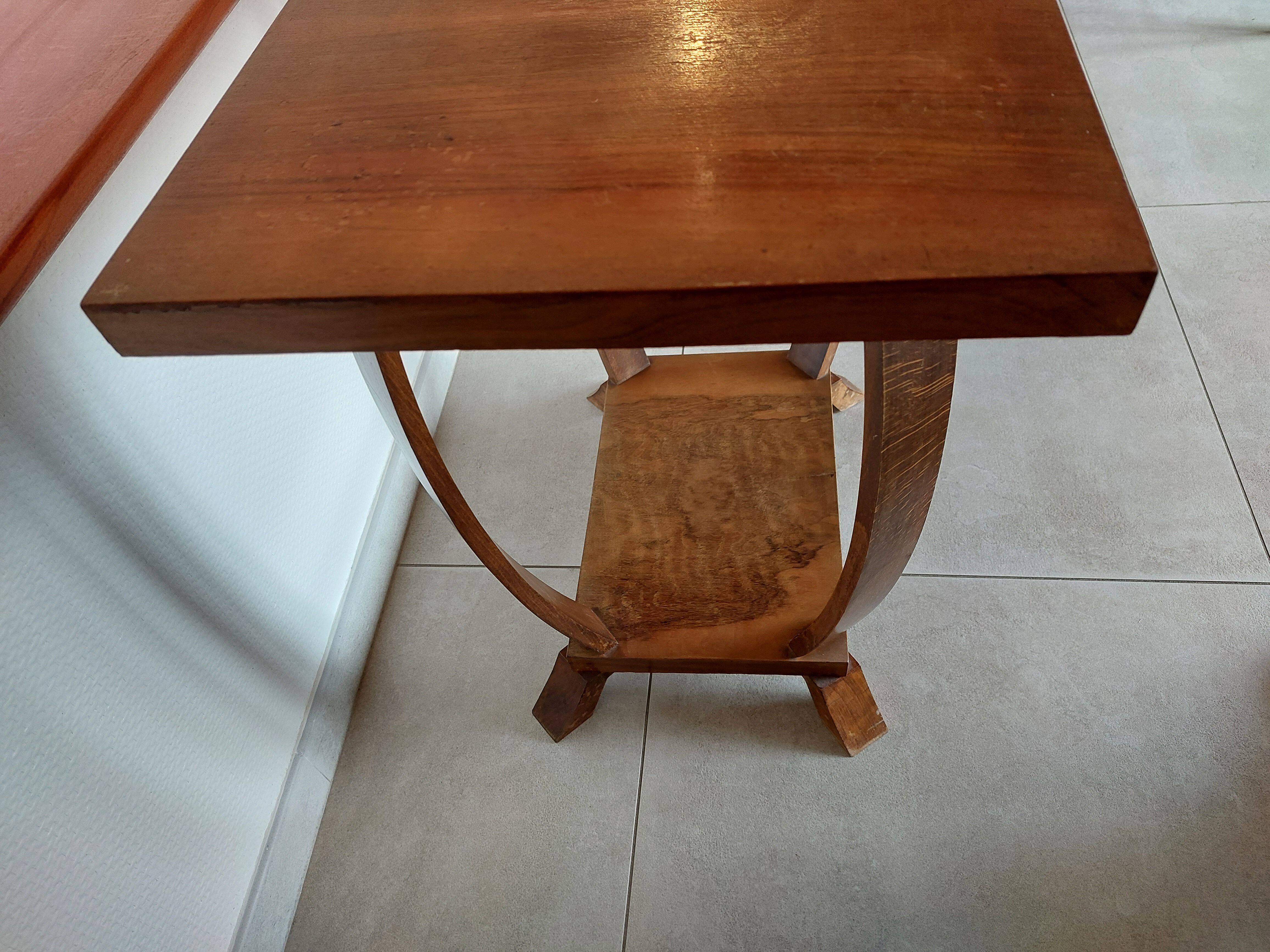 Rectangular Art Deco pedestal table