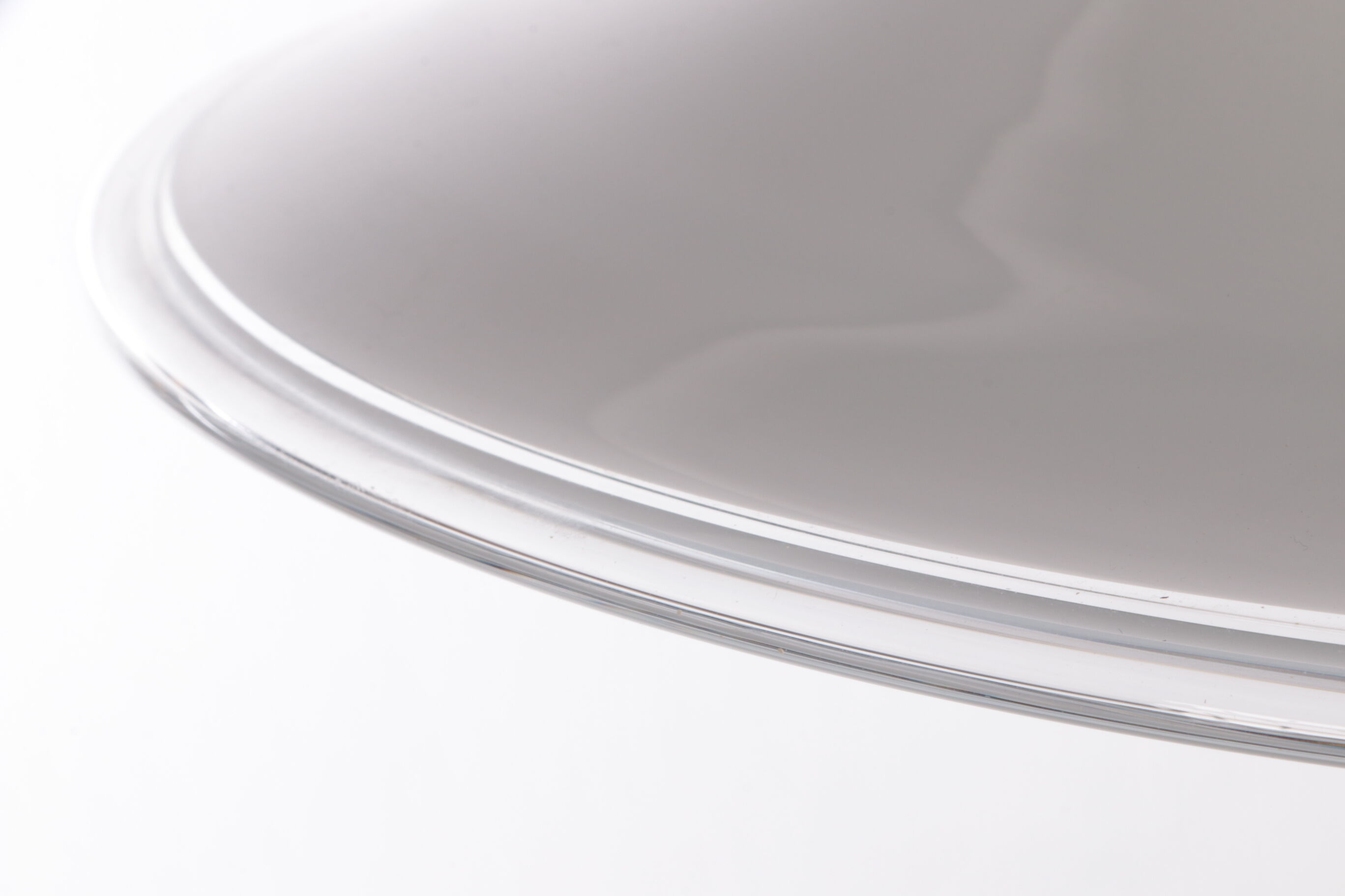 White mouth-blown opaline glass pendant by Michael Bang for Holmegaard, Denmark, 1980s