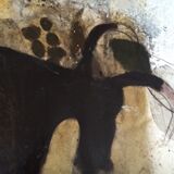 Mixed technical table on paper 100x135 cm dated 1991