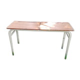 Industrial console double school desk