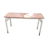 Industrial console double school desk