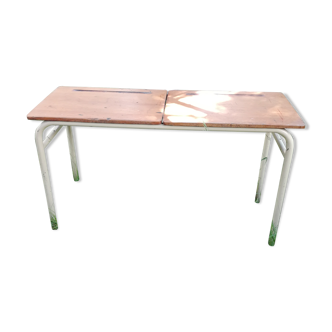 Industrial console double school desk