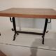 Table basse en bois massif et fer forgé
