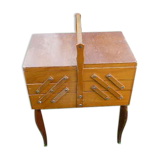 Wooden sewing box worker