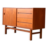Teak sideboard with sliding door