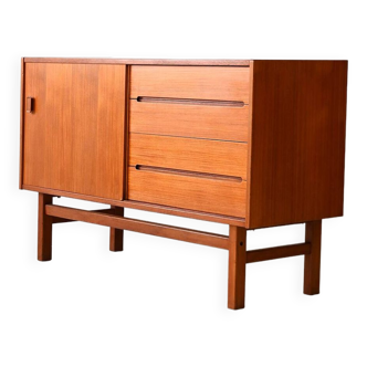 Teak sideboard with sliding door