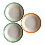 3 Yves Deshoulières soup plates