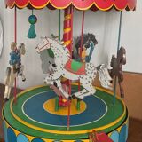 Rare vintage wooden carousel
