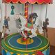 Rare vintage wooden carousel