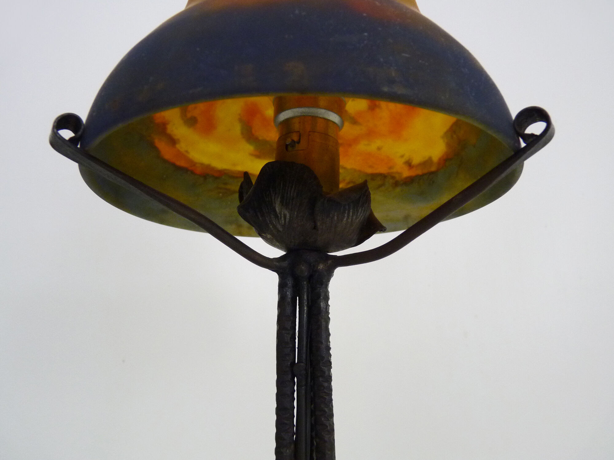 Vintage Art Deco desk lamp by Muller Frères Lunéville, 1930s