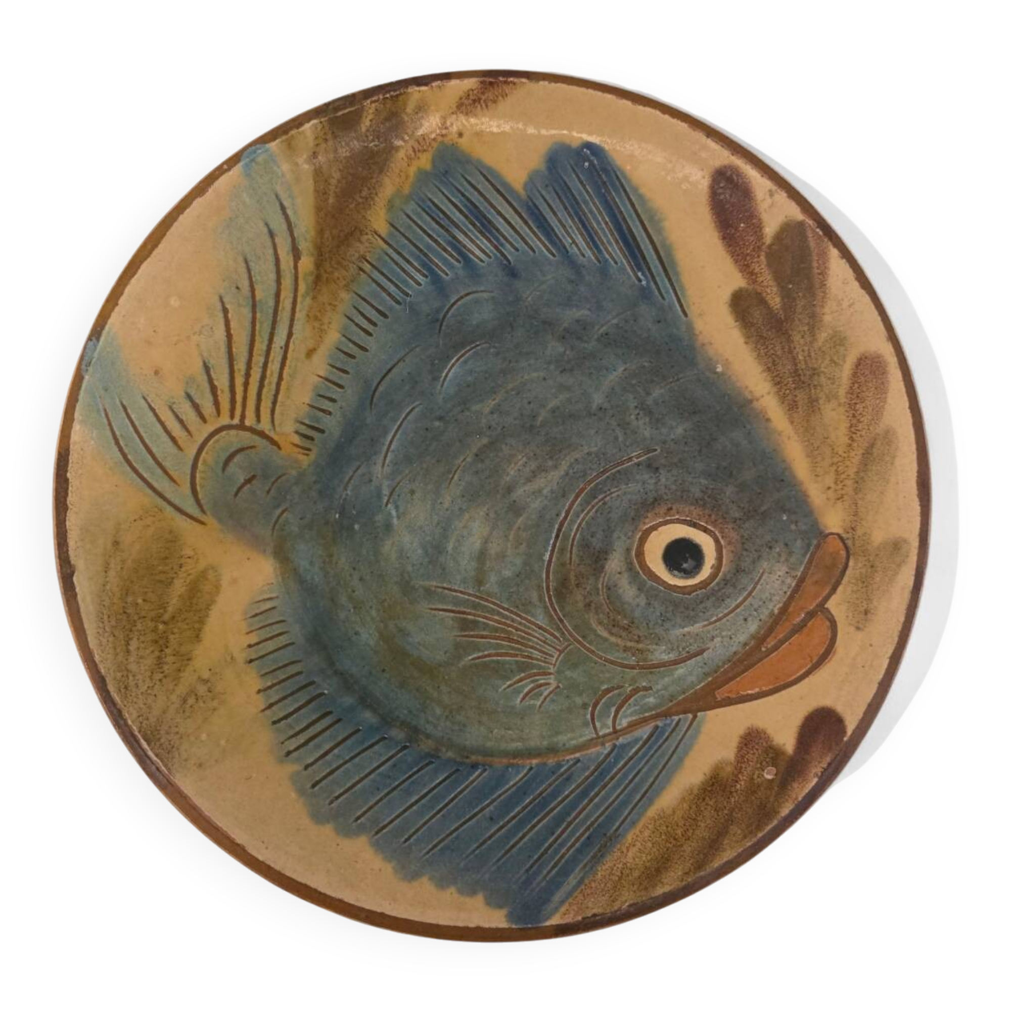 Large vintage ceramic plate - Circa 1970