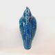 Pair of vintage peacock statues, Aldo Londi for Bitossi, Rimini blue series.