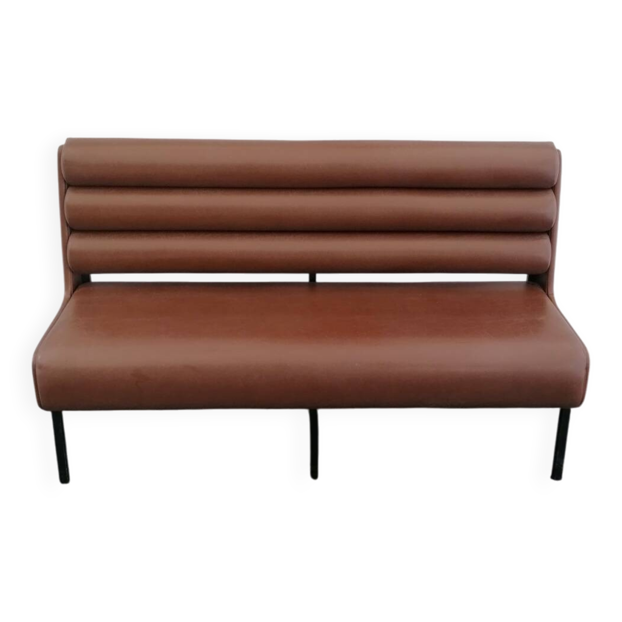 Faux leather bench seat, circa 1970