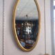 Empire style oval mirror