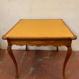 Table de bridge de style Louis XV en merisier XX siècle