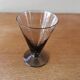 Set of 6 art deco smoked glass glasses
